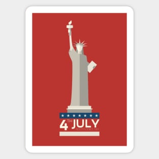 4th of July - 2 Sticker